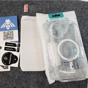 FNTCASE Magnetic Clear Case for Apple iPhone 16 - MagSafe Shockproof Cover